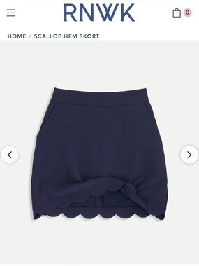 RENWICK Scallop Hem Skort